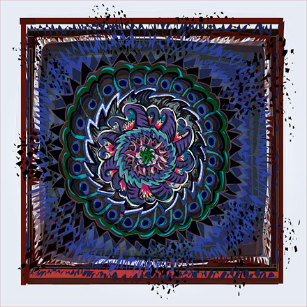 blue and violet abstract pattern
