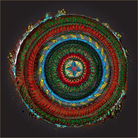 abstract circular pattern
